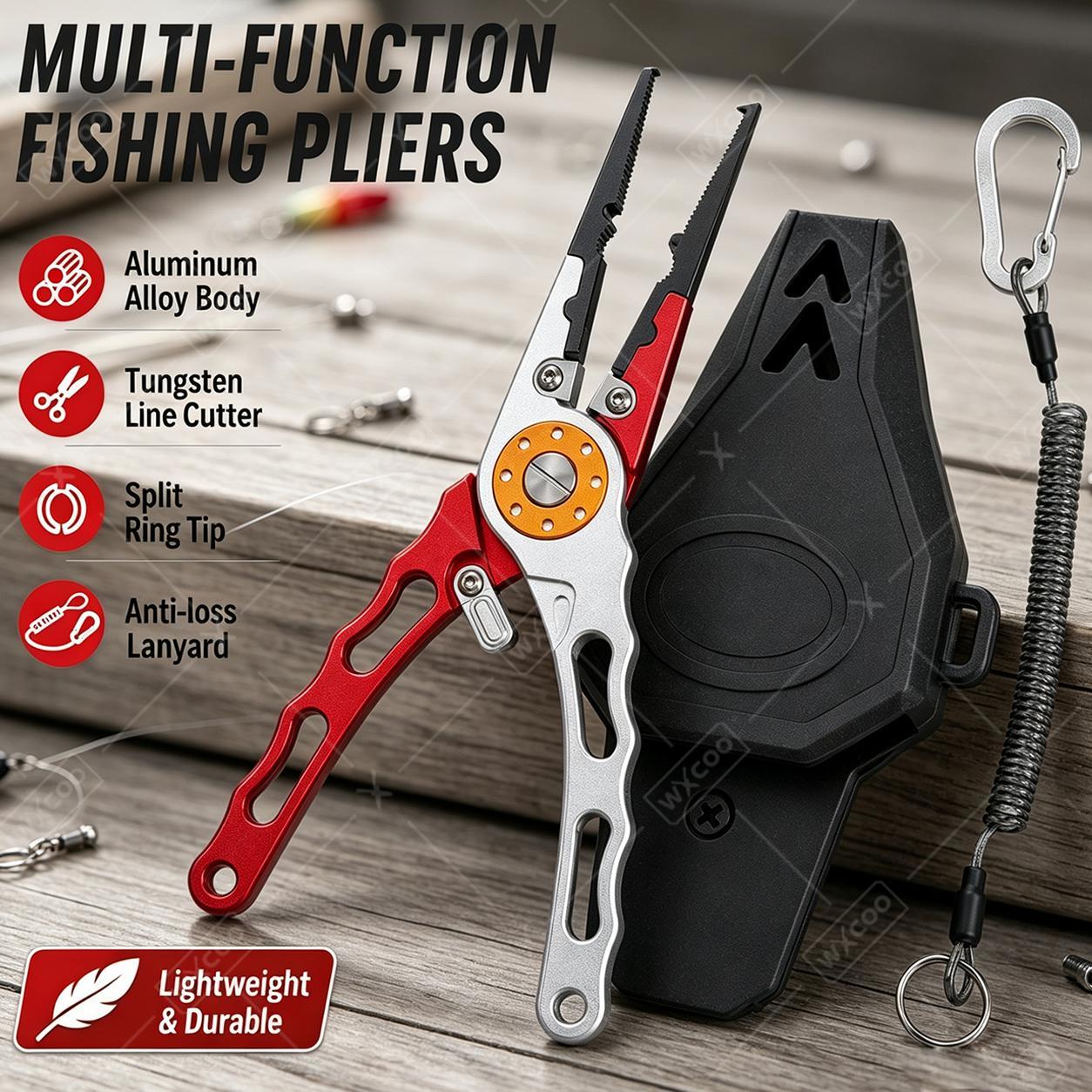 Fishing Hook Remover - WXCOO Ayrık Halka Pense, Kancası Çıkarma